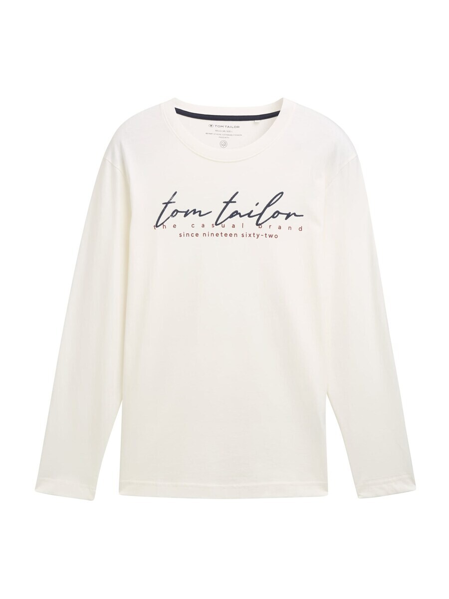 

Лонгслив TOM TAILOR Shirt, белый
