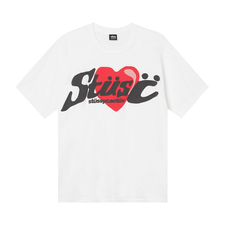 

Футболка Stussy x Cactus Plant Flea Market Heart Tee, White