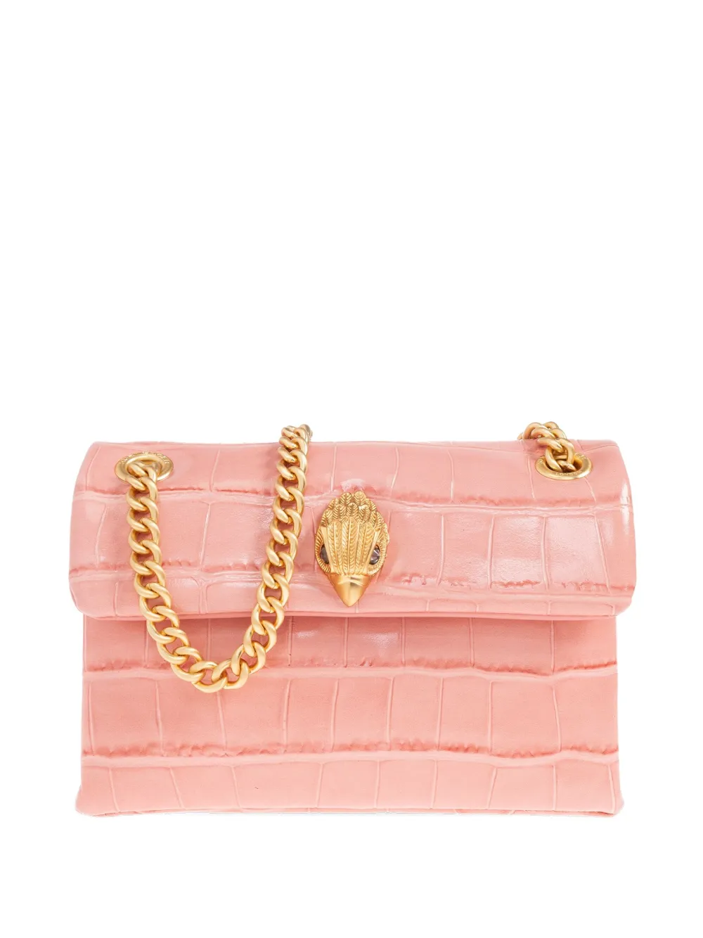 

Мини-сумка Kensington с цепочным ремешком и эффектом крокодила Kurt Geiger London, розовый