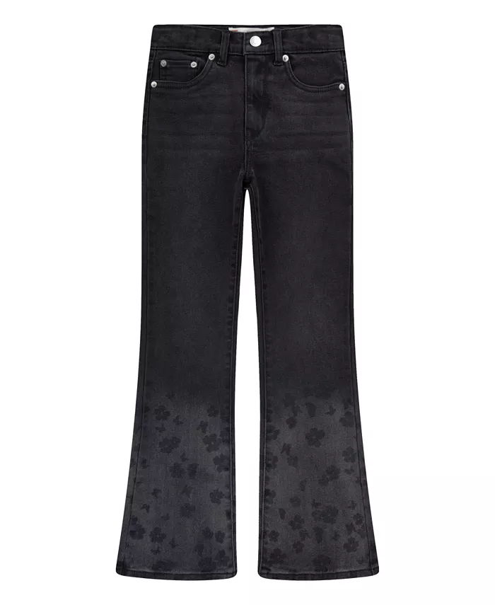 

Джинсы с потертым принтом Big Girls Art Flare Levi's, серый