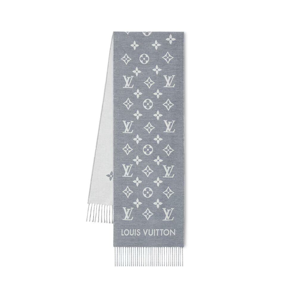 

Шарф с монограммой Louis Vuitton, серый