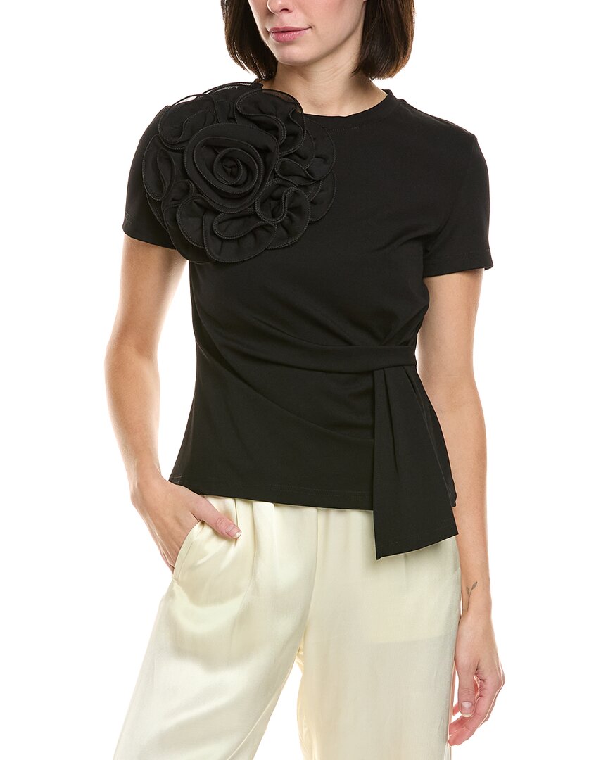 

Топ Gracia Big Chest с цветочным принтом Gracia, черный