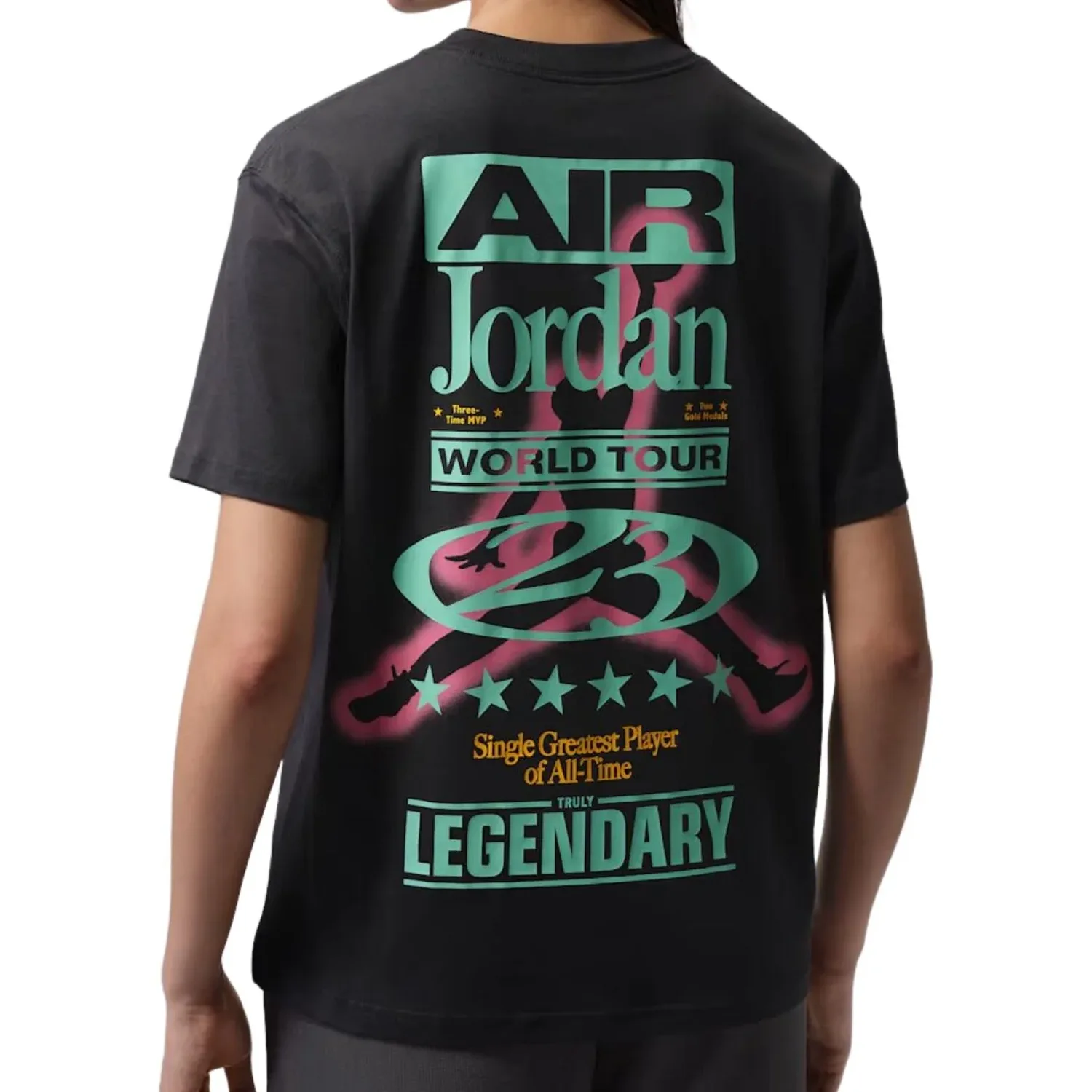(WMNS) Футболка Jordan Flight Girlfriend 'Off Noir', черный — фото 2