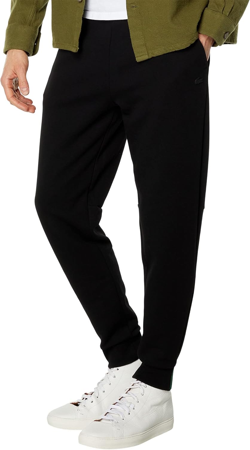 

Мужские активные узкие спортивные брюки Lacoste, Black Solid