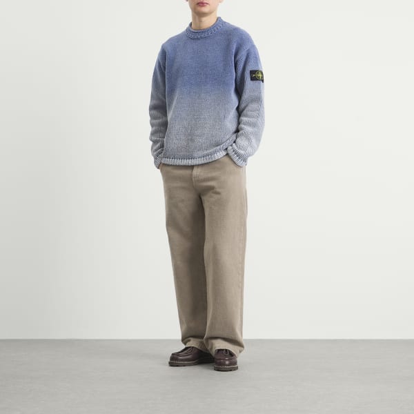 Stone Island Свитер из синели с градиентным переходом цвета — фото 4