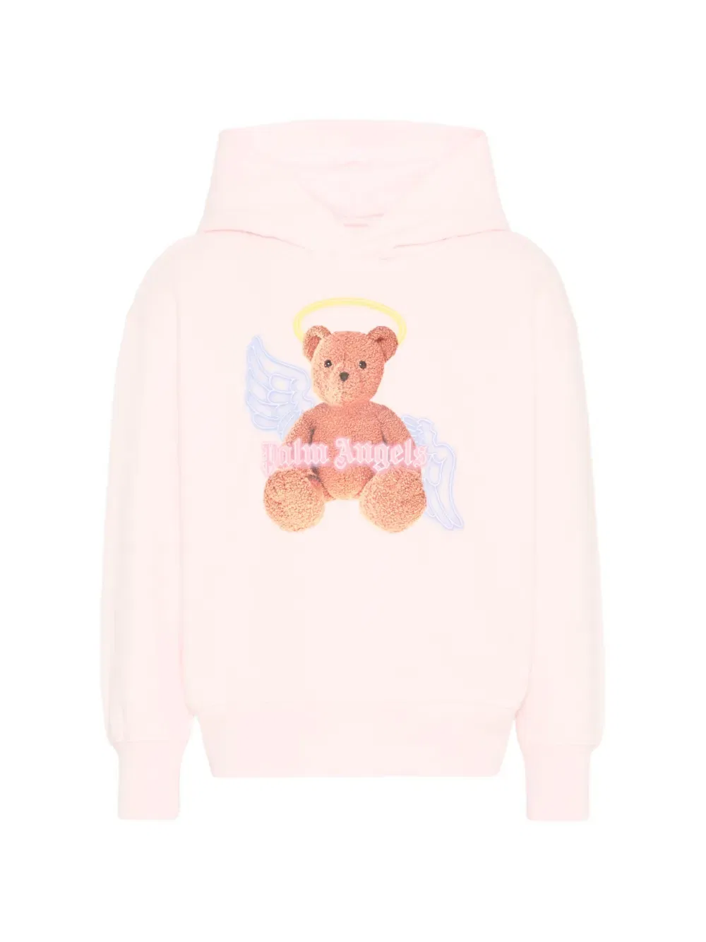 Худи с принтом "плюшевый мишка" Palm Angels Kids, розовый