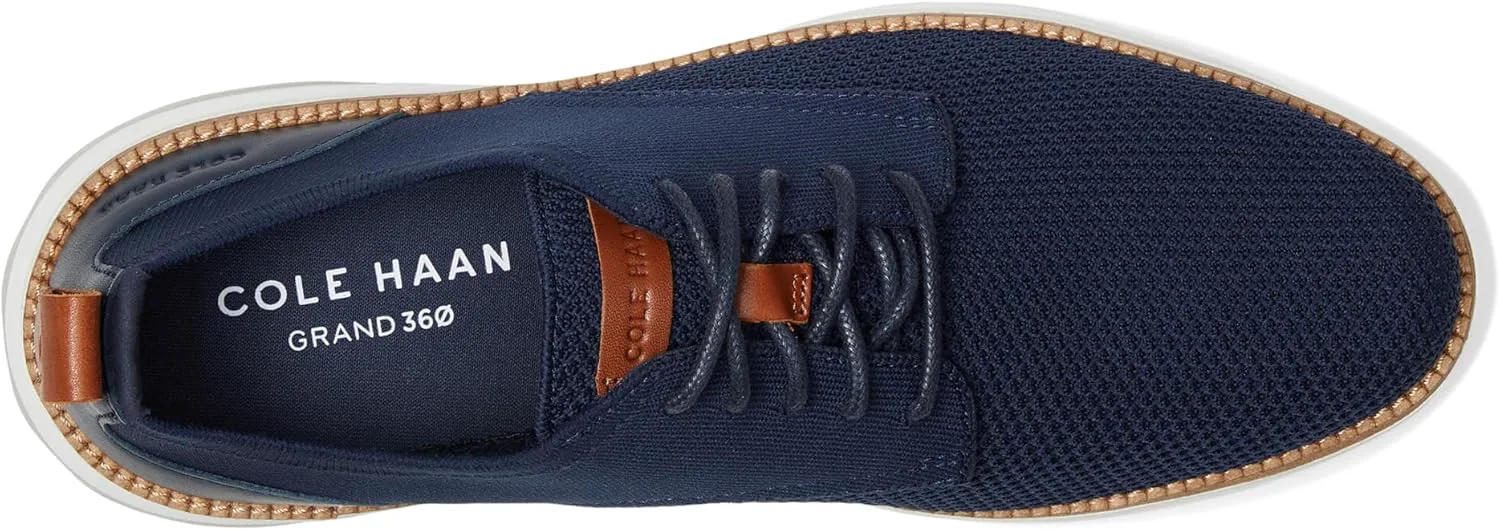 Мужские туфли Cole Haan Grand Hurrion Stitchlite с гладким носком, темно-синий/серебристый/слоновая кость — фото 2