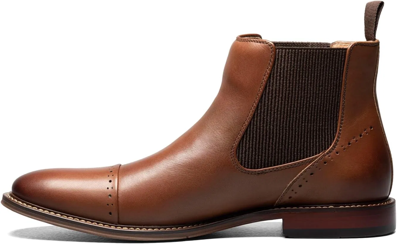 Мужские ботинки челси Maury Cap Toe от Stacy Adams, Chocolate — фото 4