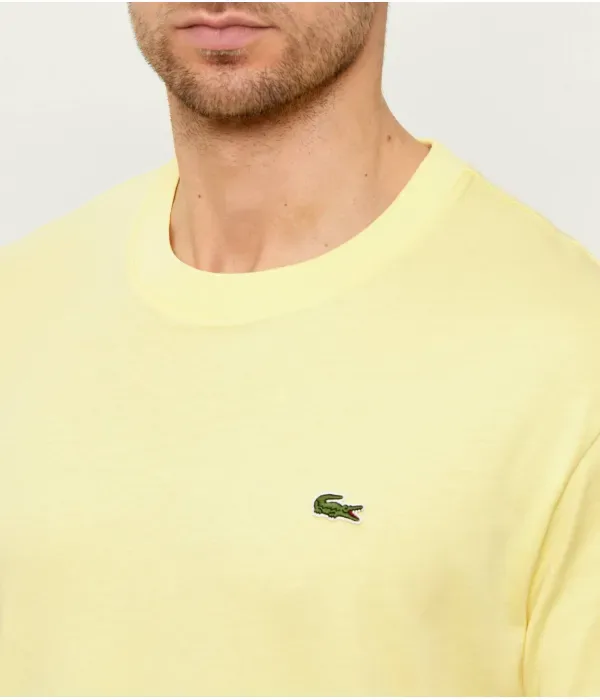 Футболка classic fit Lacoste, желтый — фото 4