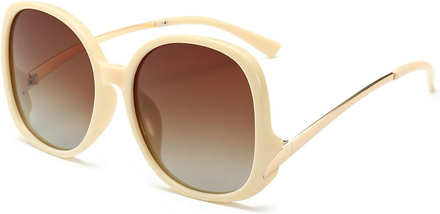 

Ретро-солнцезащитные очки-пилот для женщин 2025 года, модные круглые солнцезащитные очки в стиле 70-х, мужские поляризованные солнцезащитные очки-пилот с защитой от УФ-излучения UV400 mincl, Beige Brown