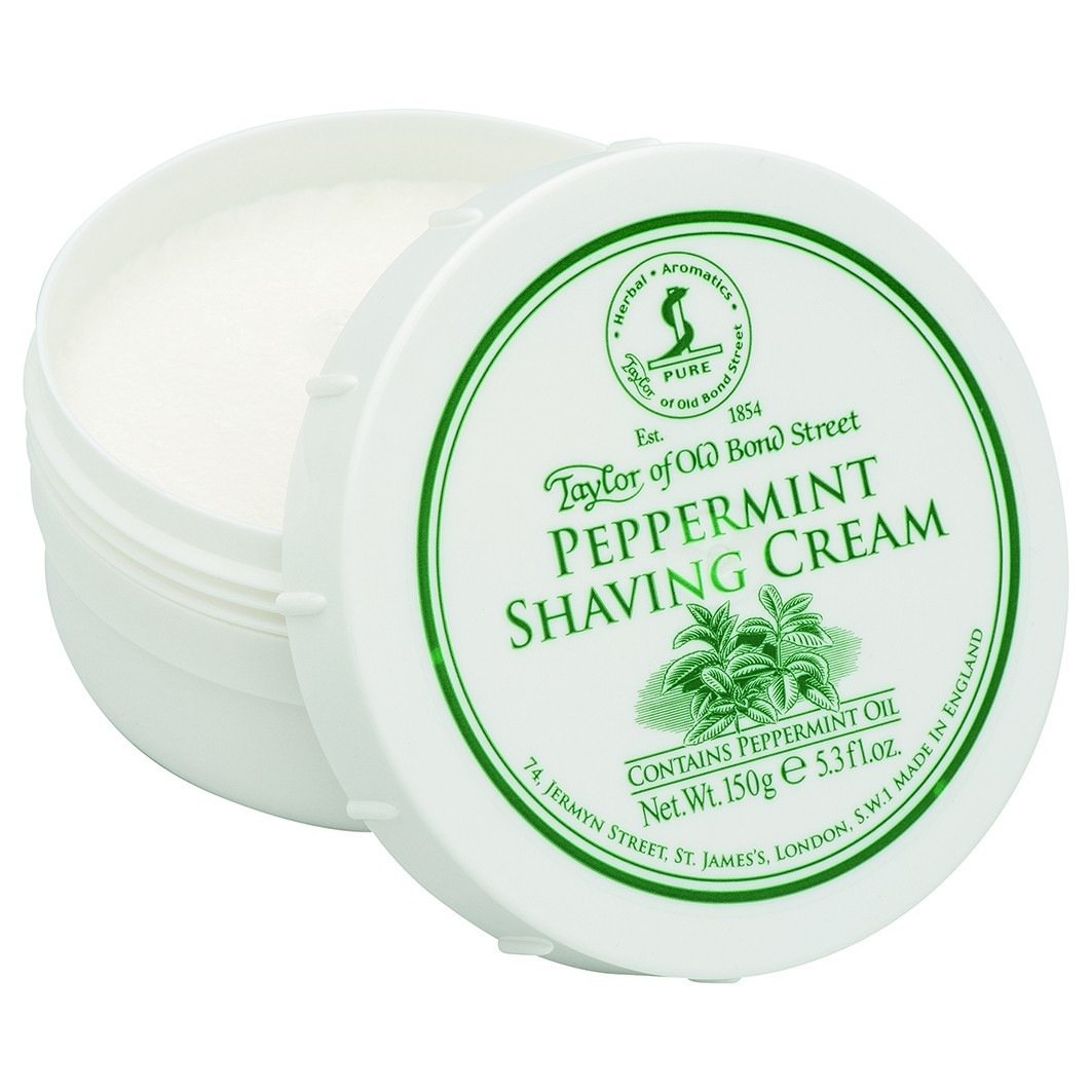 Крем для бритья shaving cream peppermint Taylor Of Old Bond Street, вес 150 гр. — фото 2