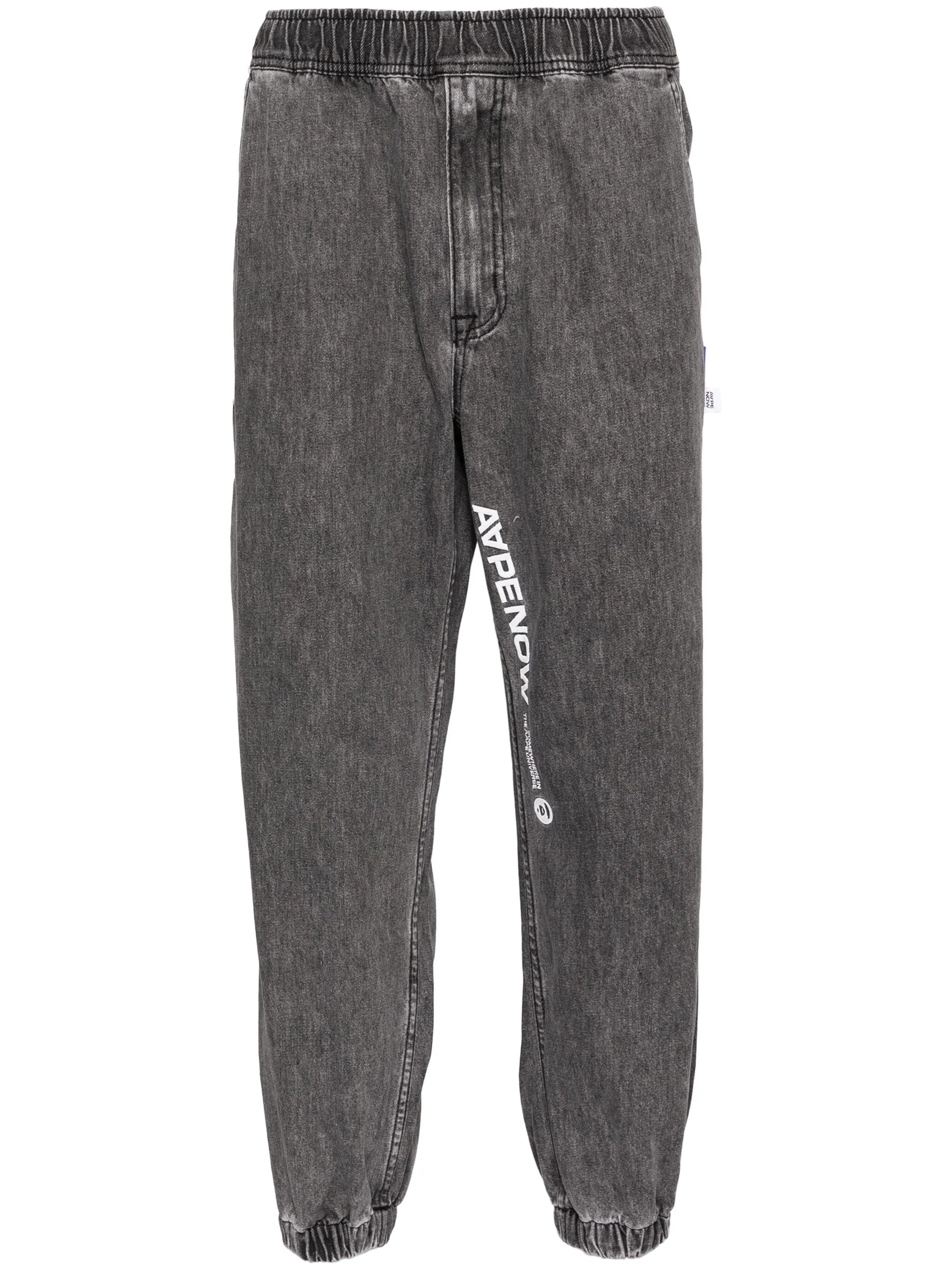 

Зауженные джинсы Aape By A Bathing Ape, черный