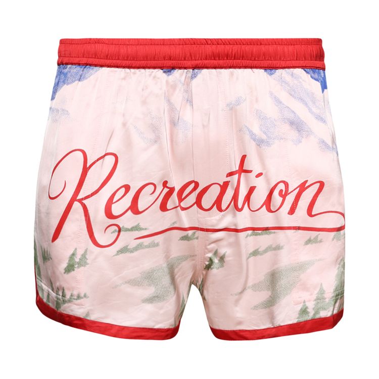 

Шорты Bode Postcard Gym Shorts 'Pink/Multicolor', розовый