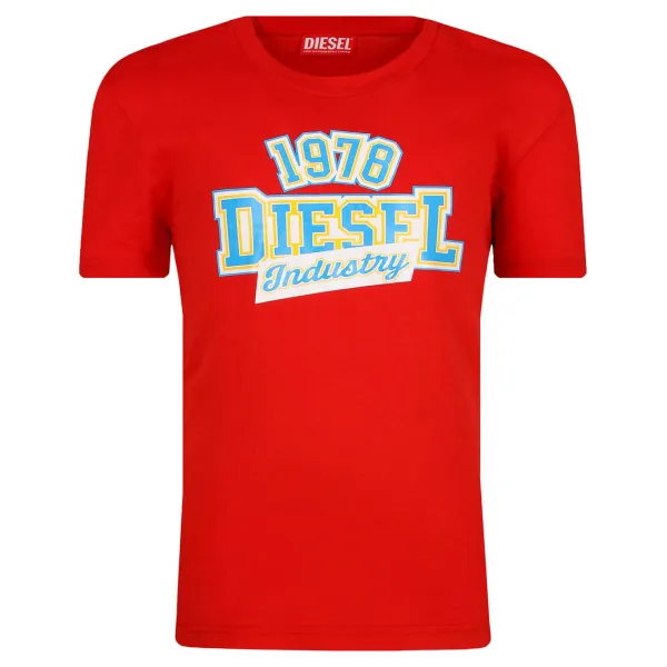 

Футболка стандартного кроя Diesel, красный