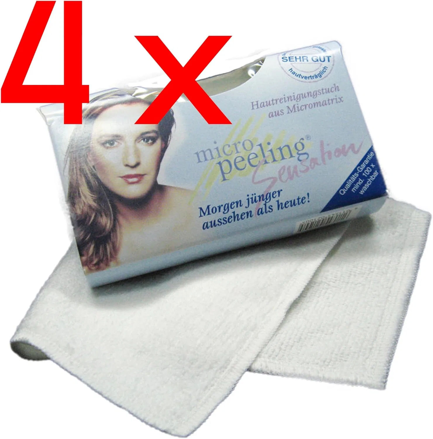Салфетка для лица из микрофибры «Micro Peeling Sensation», 4 шт. Micro