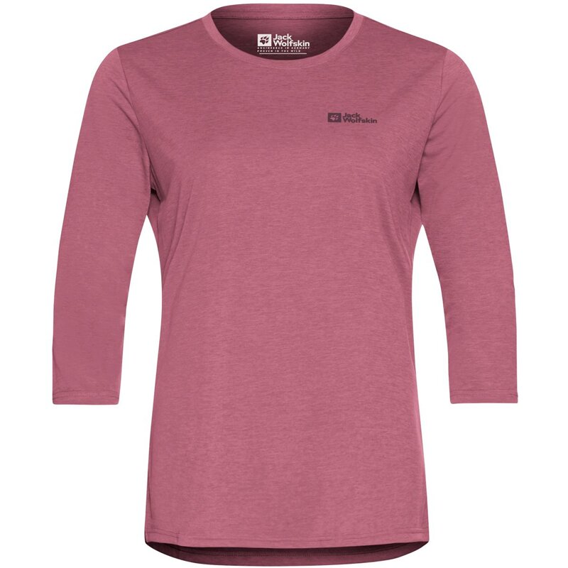 

Рубашка кросстрейл 3/4 tw Jack Wolfskin, цвет raisin