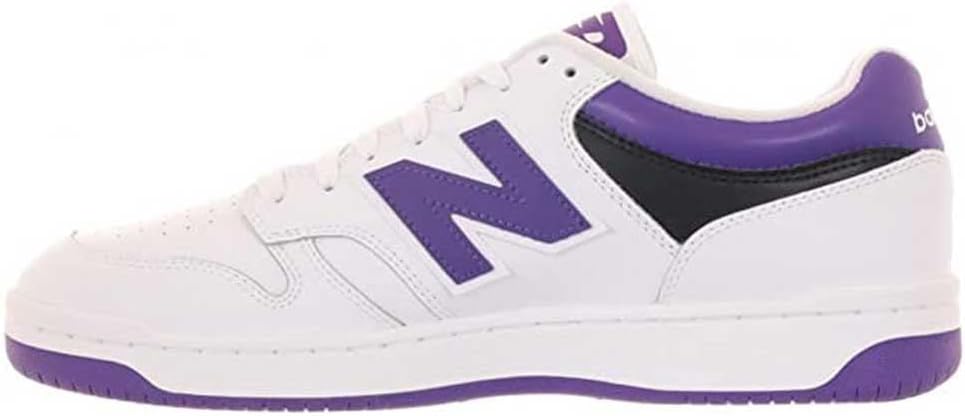 Кроссовки New Balance Unisex-Adult 480 V1, White/Prism Purple/Black — фото 2