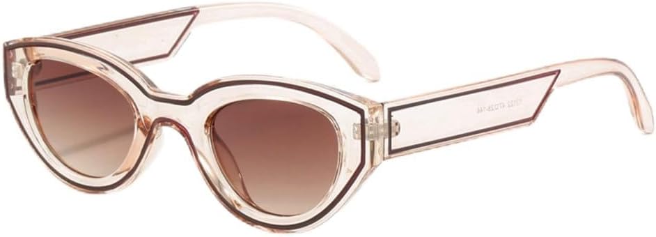 

Солнцезащитные очки Polygon для женщин, винтажный градиент, конфетные оттенки, «кошачий глаз», модные очки для путешествий, защита от ультрафиолета UV400 MTZJH, Champagne