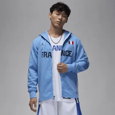 

Куртка Jordan France, цвет Celestine Blue/Celestine Blue/Obsidian