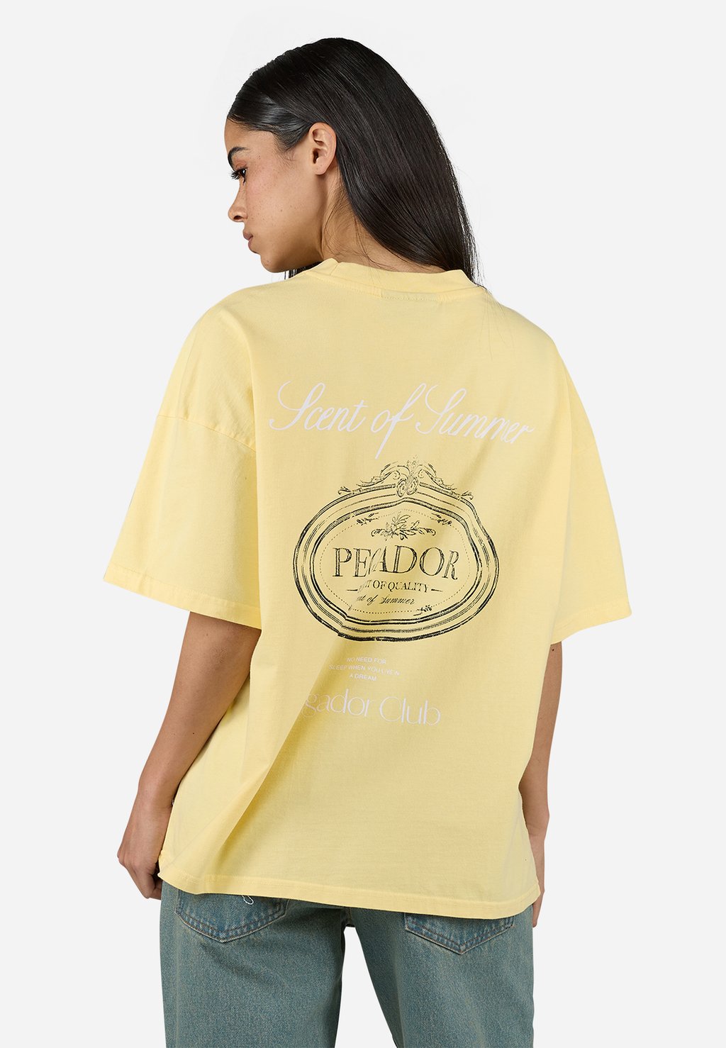 

Футболка с принтом KIMMIA HEAVY OVERSIZED TEE Pegador, желтый