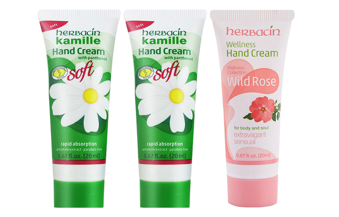 

Мыло с ароматом ромашкового крема для рук увлажняющее и питательное Herbacin