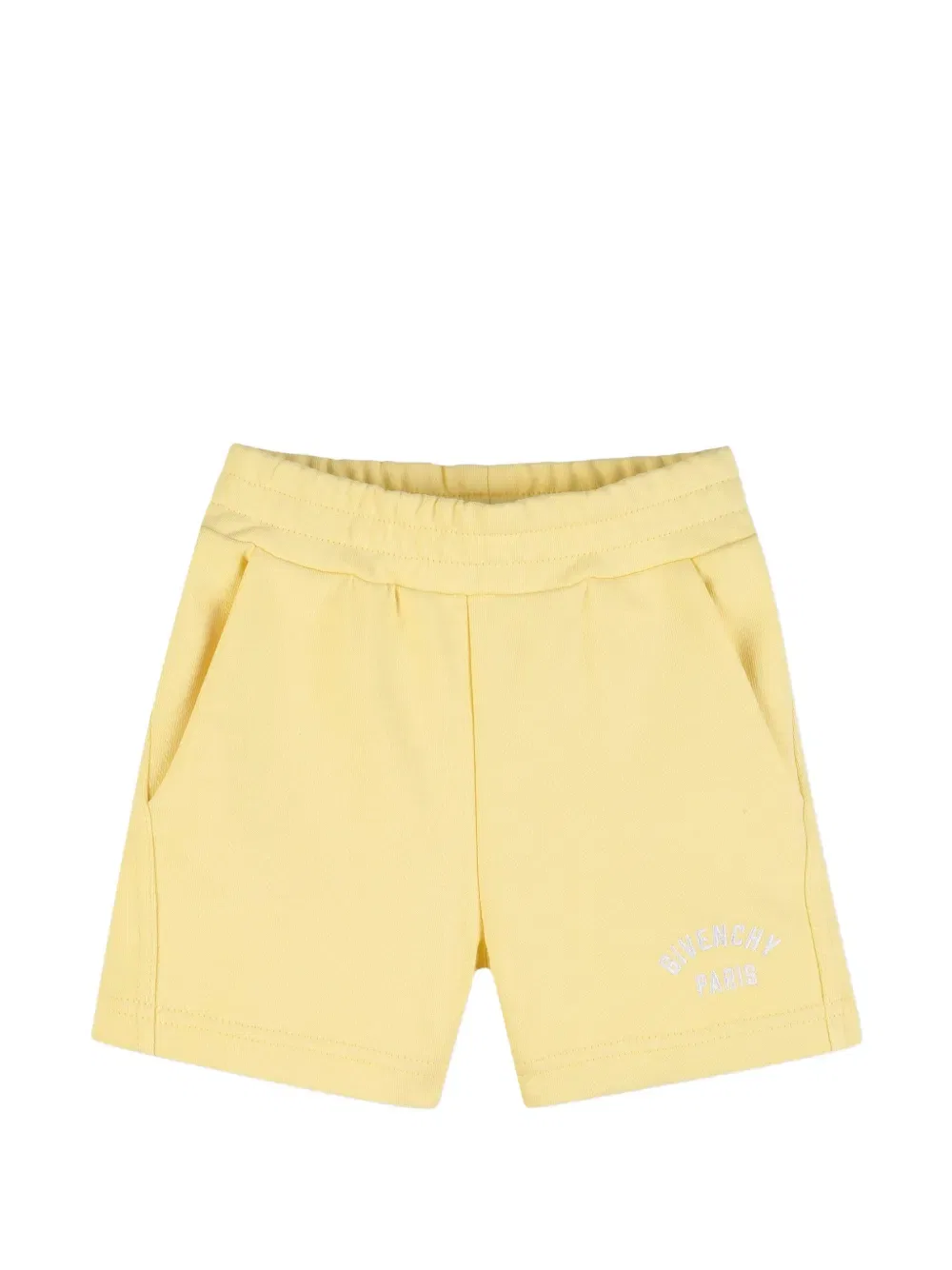 Хлопковые шорты с логотипом Givenchy Kids, желтый