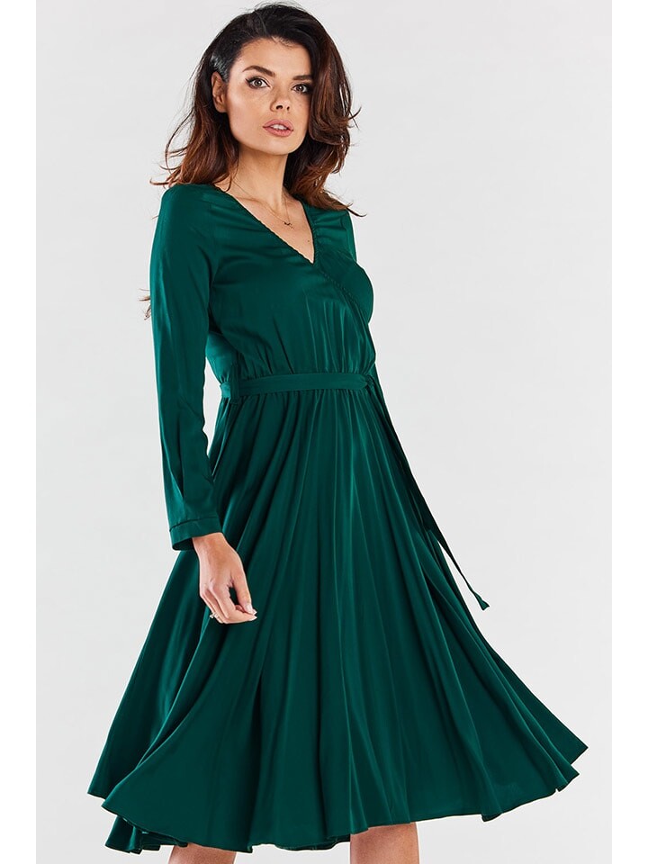 

Платье до колена Awama Kleid, темно-зеленый