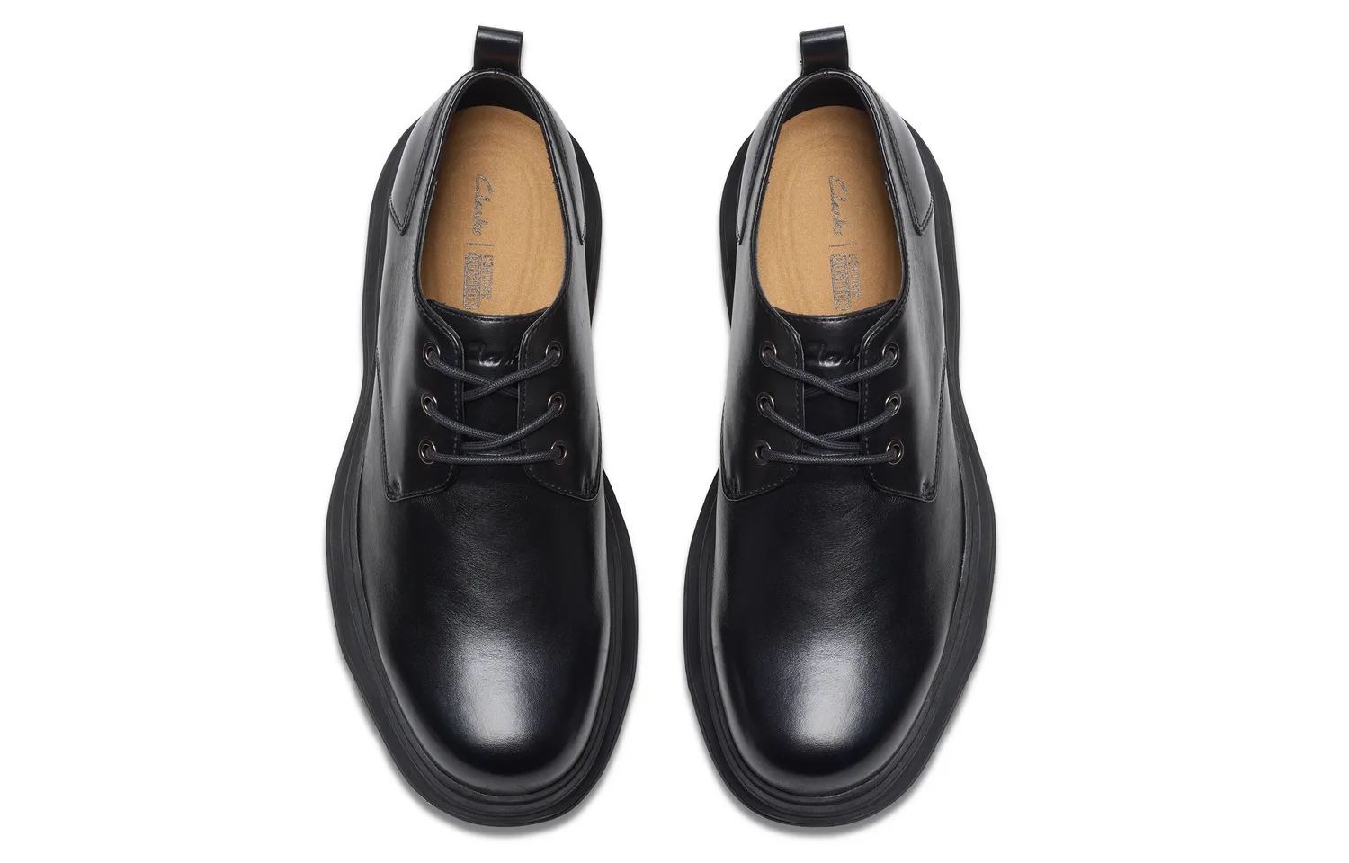 Clarks Мужские повседневные туфли из коровьей кожи черные — фото 3