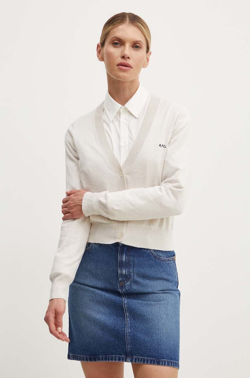 

Хлопковый кардиган Беренис кардиган A.P.C., бежевый