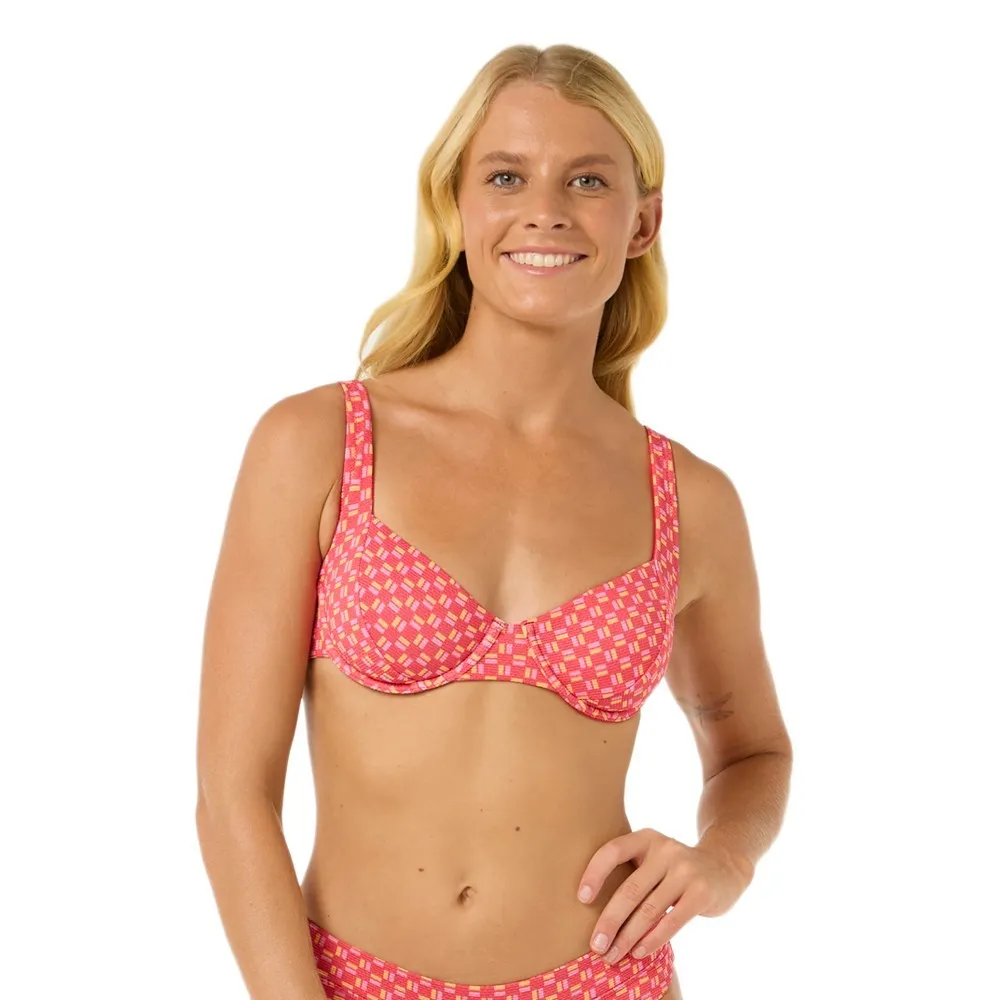 

Топ бикини Rip Curl Shell Cove D-DD Balconette, красный