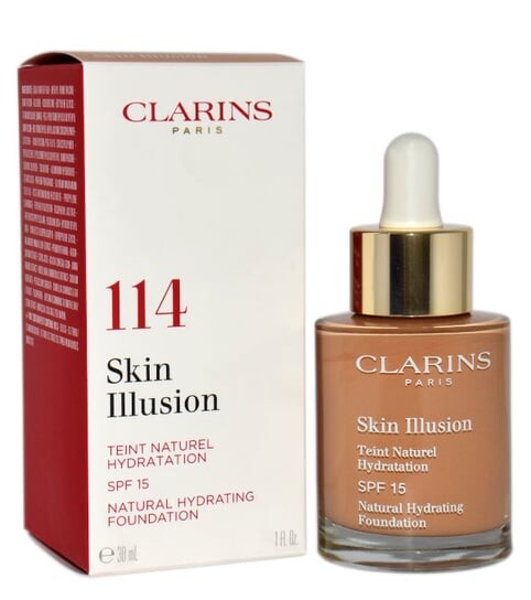 

Увлажняющая и осветляющая основа 114 Капучино, SPF 15, 30 мл Clarins, Skin Illusion