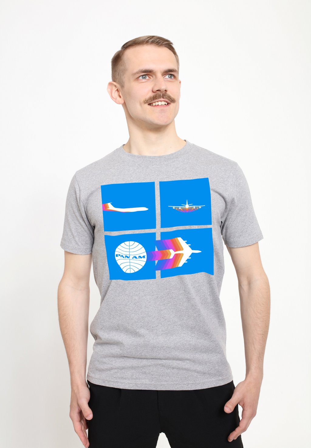

Футболка с принтом Henry Tiger, цвет Heather Grey