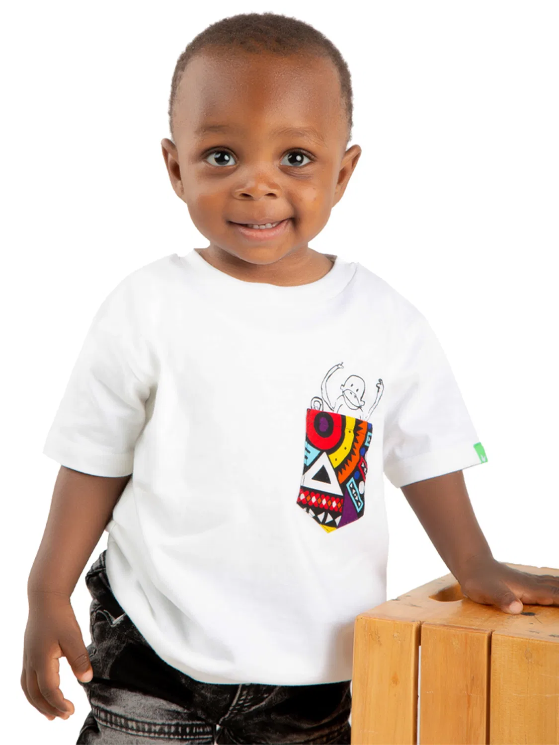 Футболка 'NYANI' Kipepeo Clothing, White