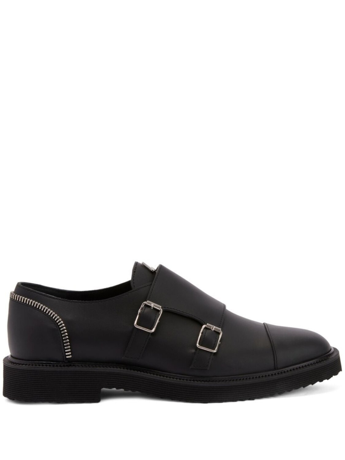 

Giuseppe Zanotti лоферы с молниями, черный