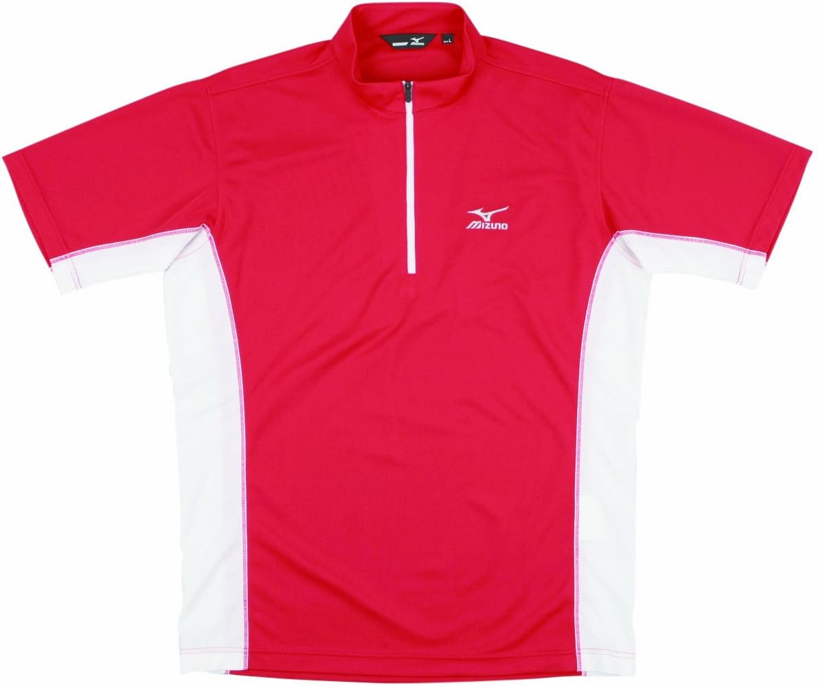 

Футболка для гольфа Mizuno с коротким рукавом, влагоотводящая, быстросохнущая, красный