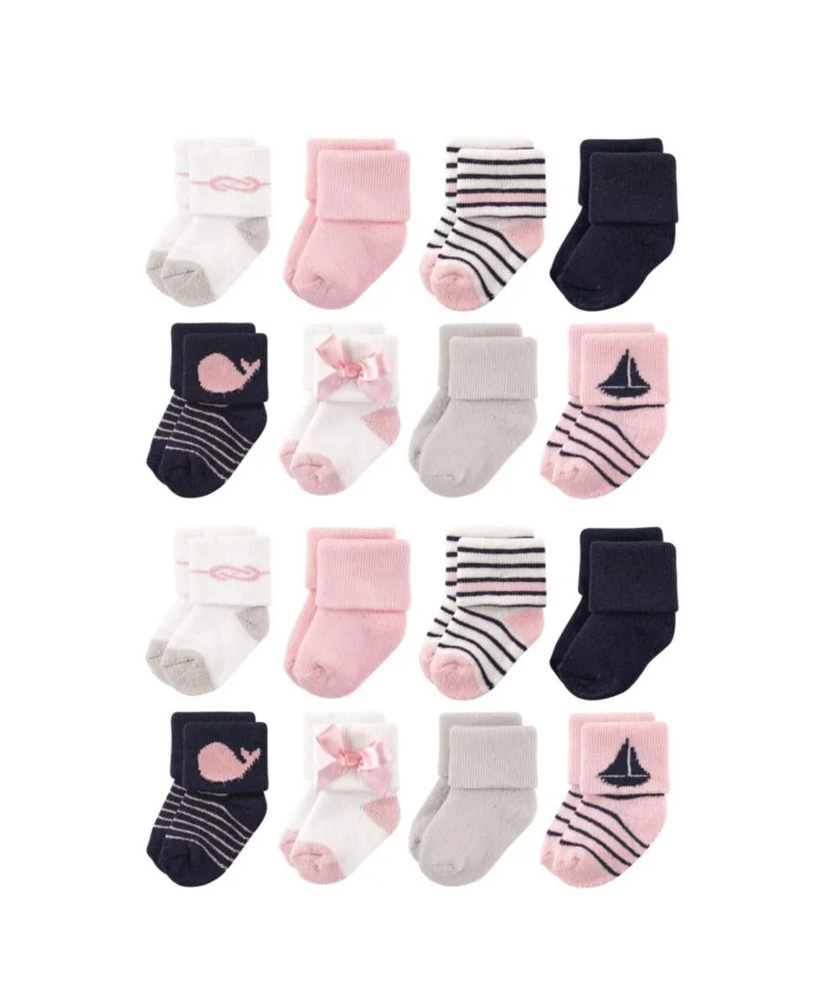 Мягкие носки Comfort Terry, упаковка из 8 пар Luvable Friends, Sailboat