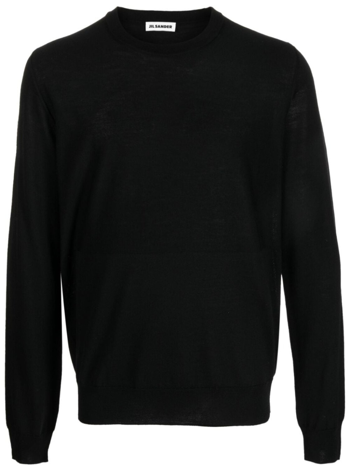 

Jil Sander джемпер из вирджинской шерсти с круглым вырезом, черный