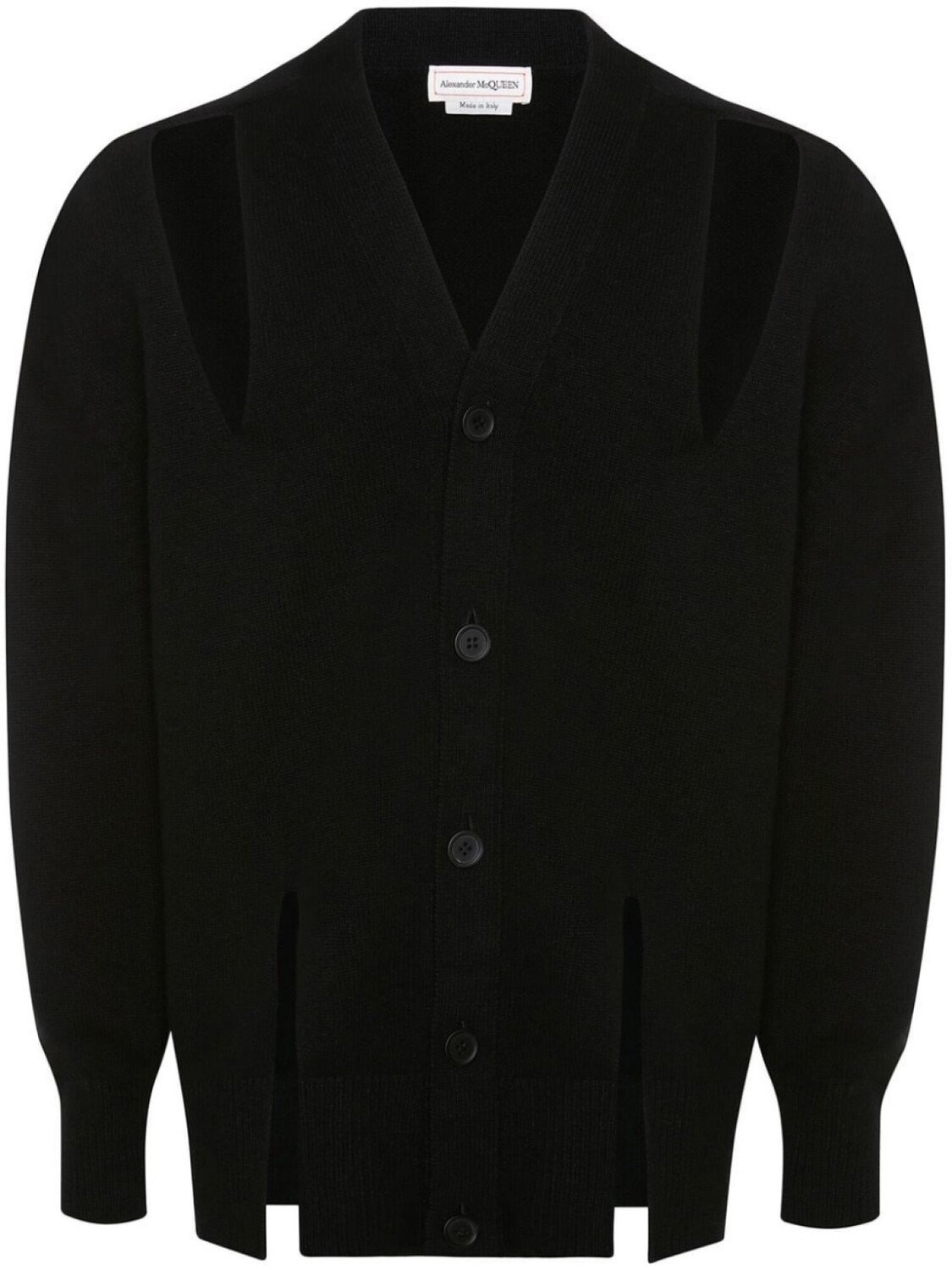 

Alexander McQueen кардиган с V-образным вырезом, черный