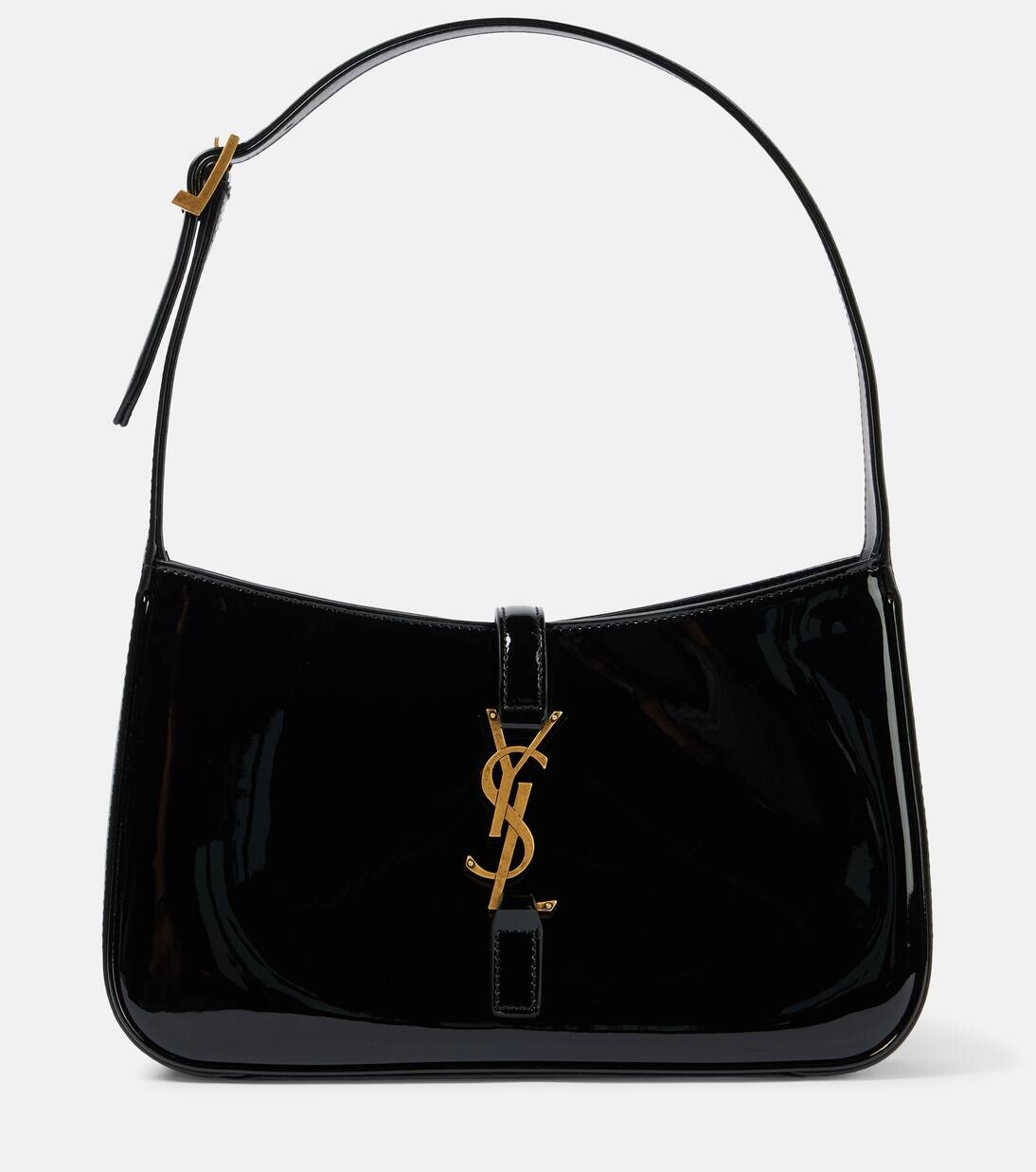 

Сумка на плечо Le 5 à 7 из лакированной кожи Saint Laurent, черный