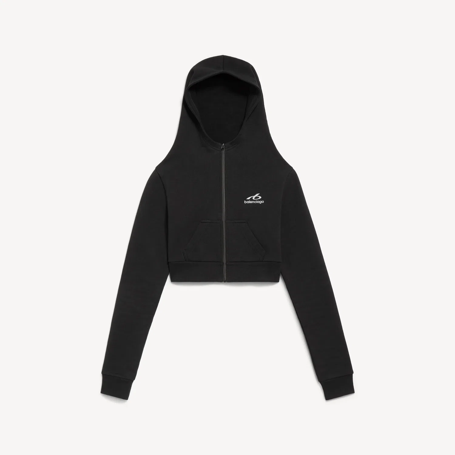 Женская толстовка-кокон Techwear черного цвета Balenciaga