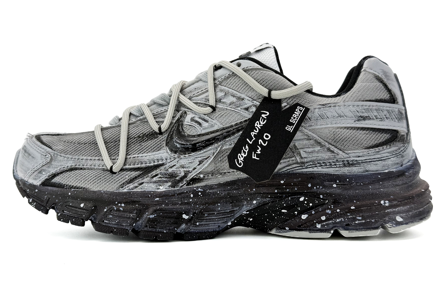 

Инициатор амортизация, износостойкие низкие повседневные кроссовки для бега unisex gray Nike, серый