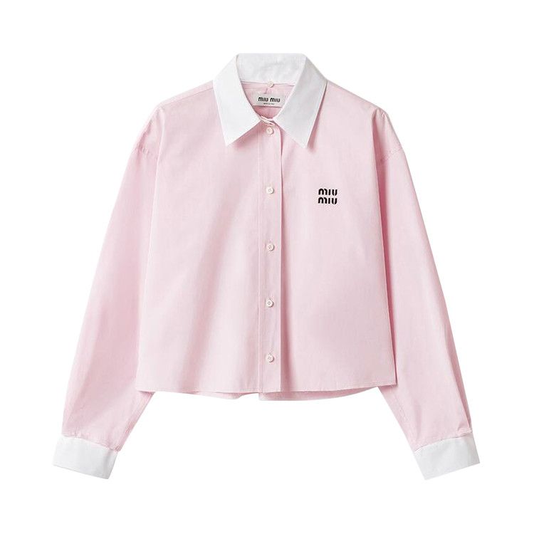 

Рубашка Miu Miu Poplin Shirt, Rosa