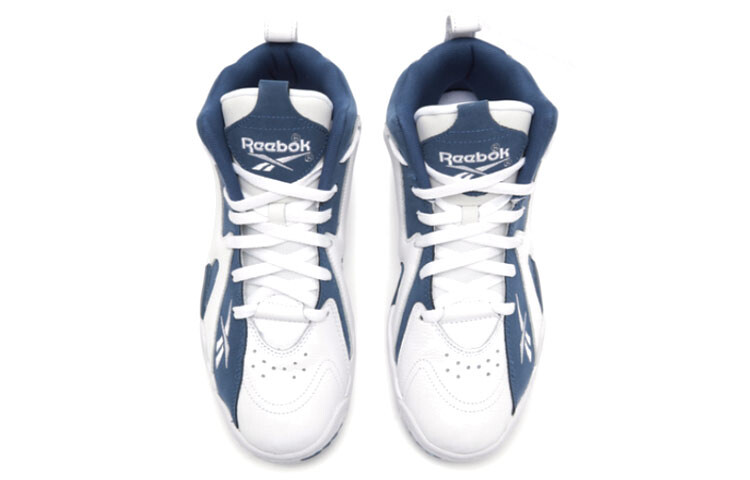 Мужские баскетбольные кроссовки Reebok Kamikaze Vintage, белый/синий — фото 4