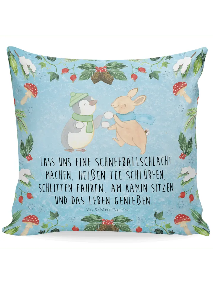 

Подушка Mr. & Mrs. Panda, цвет eisblau