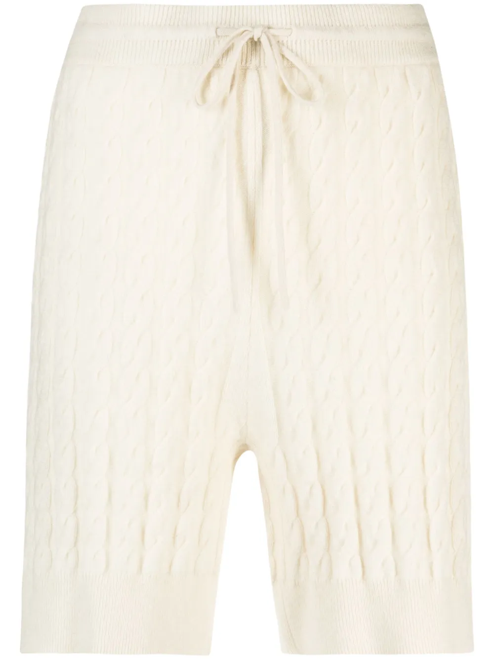 

Шорты фактурной вязки с кулиской TOTEME, нейтральный