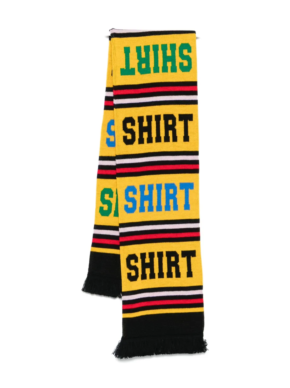 

Шарф в полоску, напоминающий рубашку Comme Des Garçons Shirt, желтый