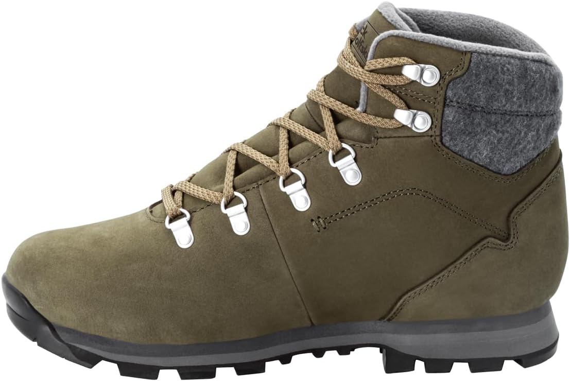 Мужские походные ботинки Jack Wolfskin Thunder Bay Texapore Mid M, серый/хаки — фото 2