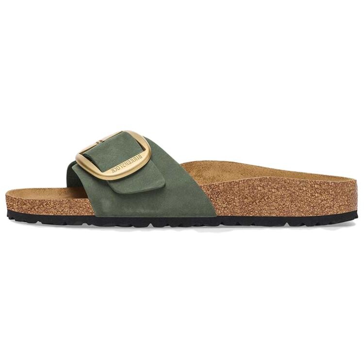 

Шлепанцы Madrid Big Buckle женские зеленые Birkenstock