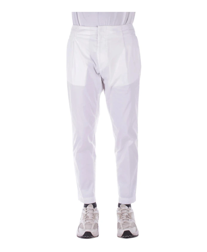 

Белые брюки с застежкой-молнией и пуговицей Dondup, белый