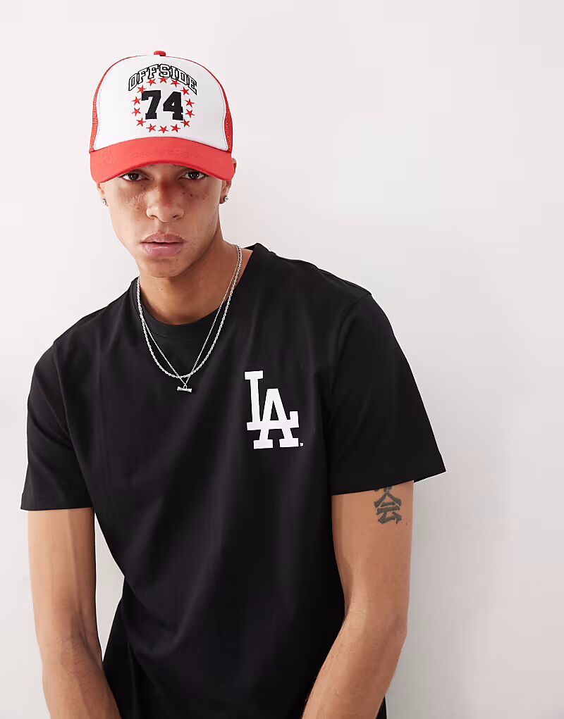 

Футболка 47 Brand LA Dodgers с принтом на груди и спине черного цвета